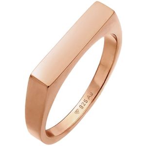 Elli - Siegelring Pinky Ring Eckig Geo Design 925 Silber Ringe 1 ct Damen (50.99 € / 1 ct)