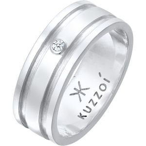 KUZZOI - Herren Bandring Massiv Diamant 925 Silber Herrenschmuck 1 ct (129.99 € / 1 ct)