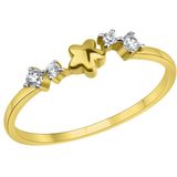 Fascination by Ellen K. - Ring 375/- Gold Zirkonia weiß Ringe 1 ct Damen (168.99 € / 1 ct)