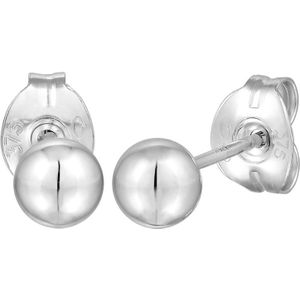Elli PREMIUM - Ohrstecker Kugel Ball 4 mm 375er Weißgold Ohrringe 1 ct Damen (59.49 € / 1 ct)