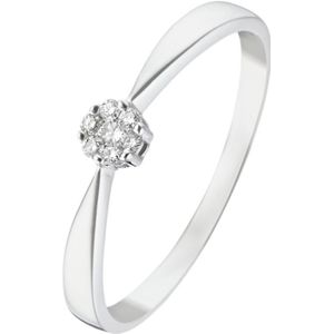 CHRIST - Damenring 375er Weißgold Ringe 1 ct (498.99 € / 1 ct)