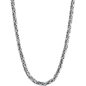 KUZZOI - Herren Basic Königskette Oxidiert Cool 925 Silber Herrenschmuck 1 ct (319.99 € / 1 ct)