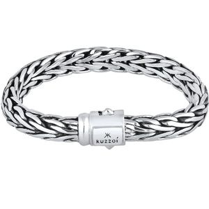 KUZZOI - Herren Glieder Basic Kastenverschluss 925er Silber Herrenschmuck 1 ct (299.99 € / 1 ct)