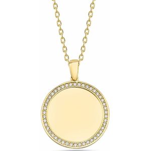 dKeniz - Anhänger mit Kette 925/- Sterling Silber Zirkonia weiß Charms & Kettenanhänger 1 ct Weiss Damen (97.89 € / 1 ct)
