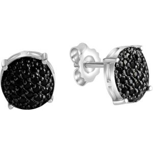 Celesta - Ohrringe 925/- Sterling Silber Zirkonia schwarz 1 ct Weiss Damen (33.99 € / 1 ct)