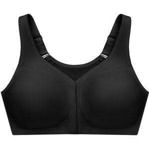 GLAMORISE - MagicLift Rückenstützender Vorderverschluss-BH - Schwarz Unterwäsche 1 ct Damen (49.2 € / 1 ct)