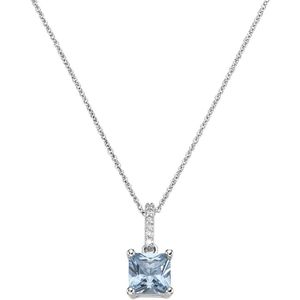 Giorgio Martello Milano - Kette Anhänger mit Zirkonia, Silber 925 Ketten 1 ct Violett (78.99 € / 1 ct)