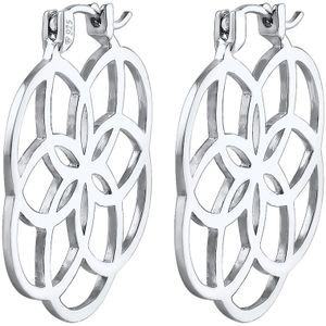 Elli - Creolen Lebensblume 925 Silber 1 ct Damen (69.99 € / 1 ct)