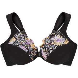 GLAMORISE - Vorderverschluss-WonderWire-BH - Blumenprint Unterwäsche 1 ct Damen (58.89 € / 1 ct)