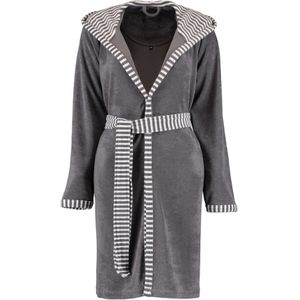 Vossen - Vossen Bademäntel Damen Kurzmantel mit Kapuze Juno graphit - 7660 1 ct Weiss (74.29 € / 1 ct)