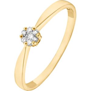 CHRIST - Damenring 375er Gelbgold Ringe 1 ct (424.14 € / 1 ct)