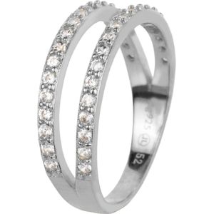 Jacques Lemans - Damenring 925er Silber Ringe 1 ct (87.19 € / 1 ct)