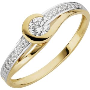 Orolino - Ring 333/- Gold Zirkonia weiß Ringe 1 ct Damen (152.14 € / 1 ct)