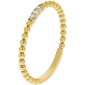 Fascination by Ellen K. - Ring 375/- Gold Zirkonia weiß Ringe 1 ct Damen (169.14 € / 1 ct)