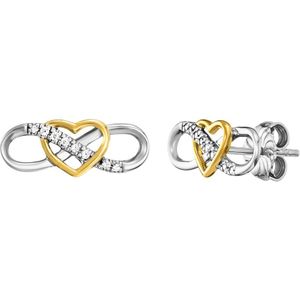 Julie Julsen - Ohrstecker 925/- Sterling Silber Zirkonia weiß Ohrringe 1 ct Weiss Damen (99.89 € / 1 ct)