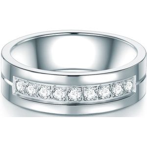 Trilani - Ring Edelstahl Zirkonia in Silber Ringe 1 ct Damen (32.99 € / 1 ct)