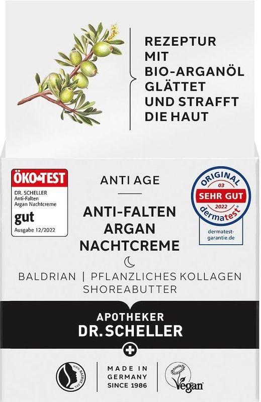 Dr. Scheller - Anti-Falten Argan Nachtcreme 50 ml (199.8 € / 1 l)