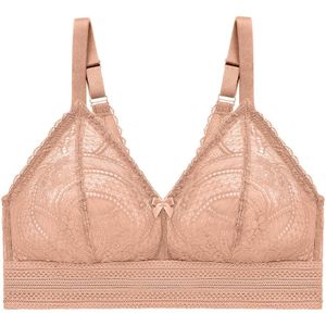 GLAMORISE - Bramour Gramercy Spitzen-Bralette de luxe - Cappuccino Unterwäsche 1 ct Damen (31.49 € / 1 ct)