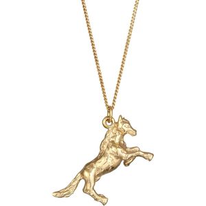 Elli - Anhänger Pferd 925 Sterling Silber vergoldet Ketten 1 ct Damen (49.99 € / 1 ct)