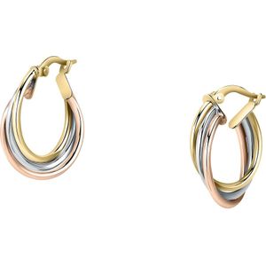 FAVS - Creolen 375er Gelbgold, 375er Weißgold, 375er Roségold Ohrringe 1 ct Damen (211.64 € / 1 ct)