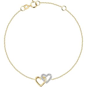 FAVS - Armband 375er Gelbgold, 375er Weißgold Armbänder & Armreife 1 ct Damen (143.64 € / 1 ct)