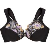 GLAMORISE - Vorderverschluss-WonderWire-BH - Blumenprint Unterwäsche 1 ct Damen (58.89 € / 1 ct)