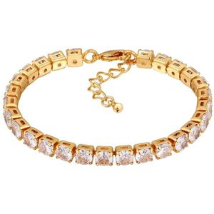 Elli - Tennisarmband Zirkonia Goldfarben Armbänder & Armreife 1 ct Damen (23.99 € / 1 ct)