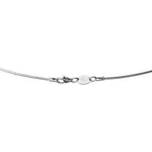 Giorgio Martello Milano - Kette im Omegaketten Stil, Silber 925 Ketten 1 ct Silber Damen (98.99 € / 1 ct)