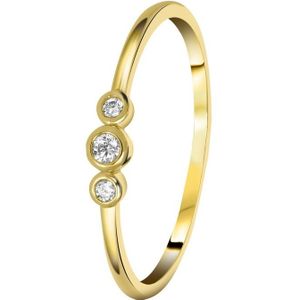 Lucardi - Ringe 925 Silber - goldfarbig Herrenschmuck 1 ct Damen (19.99 € / 1 ct)