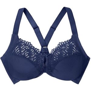 GLAMORISE - WonderWire-Vorderverschluss-BH mit T-Rücken - Blau Unterwäsche 1 ct Damen (50.05 € / 1 ct)