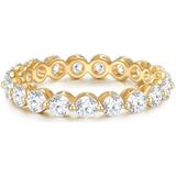 Yokoamii - Ring Metall-Legierung Glaskristall in Gelbgold Ringe 1 ct Damen (29.99 € / 1 ct)