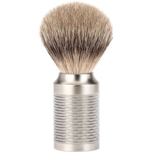Mühle - Rocca Rasierpinsel Silberspitz, Griff Edelstahl Rasur 1 ct Herren (93.49 € / 1 ct)