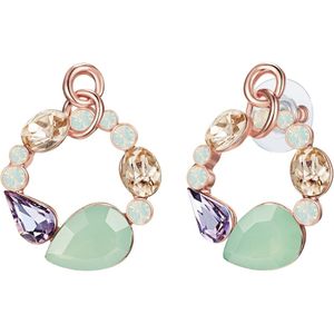 Lulu & Jane - Ohrhänger Metall-Legierung verziert mit Kristallen von Swarovski ® in Roségold Ohrringe 1 ct Damen (44.99 € / 1 ct)