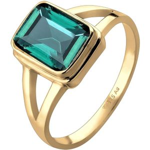 Elli - Elli Ring Solitär Quarz Grün 925 Silber Neuheit Ringe 1 ct Damen (79.99 € / 1 ct)