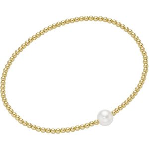 Smart Jewel - Smart Jewel Armband Silber-Kugeln und Glasperle, Silber 925 Armbänder & Armreife 1 ct Gold Damen (38.24 € / 1 ct)