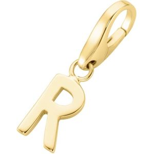Giorgio Martello Milano - Charm Buchstabe R, Silber 925 Charms & Kettenanhänger 1 ct Gold Damen (36.99 € / 1 ct)