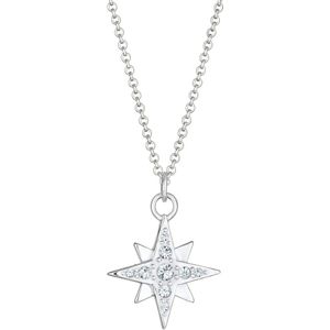Nenalina - Nenalina Halskette Stern Astro Basic Kristalle 925 Silber Ketten 1 ct Damen (59.99 € / 1 ct)