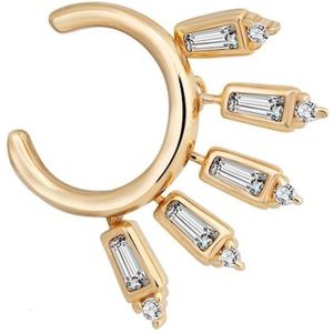 caï - Ear Cuff 925/- Sterling Silber Zirkonia Zirkonia Ohrringe 1 ct Damen (49.89 € / 1 ct)