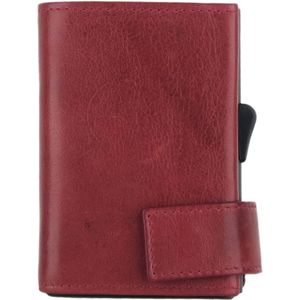 SecWal - SecWal 2 Kreditkartenetui Geldbörse RFID Leder 9 cm Portemonnaies 1 ct Rot Herren (59.99 € / 1 ct)