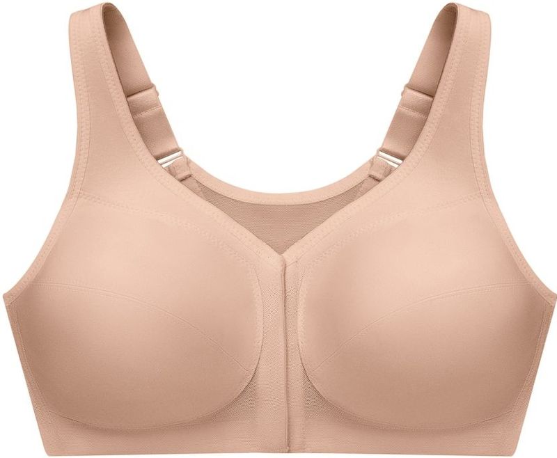 GLAMORISE - MagicLift Rückenstützender Vorderverschluss-BH - Kaffee Unterwäsche 1 ct Damen (49.2 € / 1 ct)