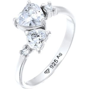 Elli - Herz Zirkonia Weiß Verlobung 925 Sterling Silber Ringe 1 ct Damen (33.99 € / 1 ct)