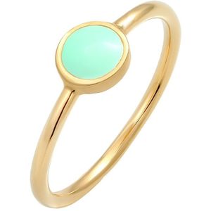 Elli - Solitär Stapelring Emaille 925 Silber Ringe 1 ct Damen (59.99 € / 1 ct)