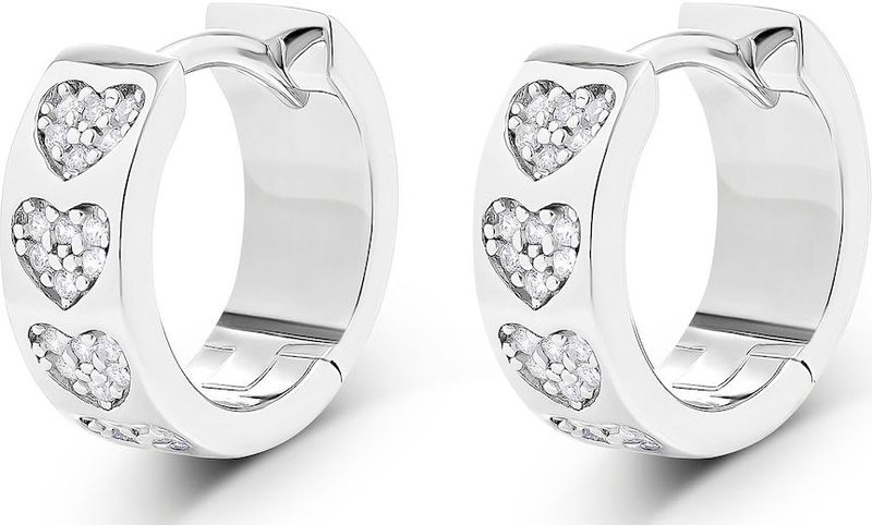 Jette - Creolen 925er Silber, recycelt Ohrringe 1 ct Damen (99.89 € / 1 ct)