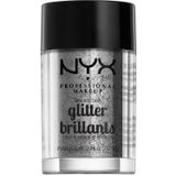 NYX Professional Makeup - Pride Makeup Face & Body Glitter Lidschatten 2,5 g Silver (1196 € / 1 kg)