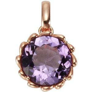Orolino - Anhänger 585/- Gold Amethyst lila 0,03ct Charms & Kettenanhänger 1 ct Damen (698.99 € / 1 ct)