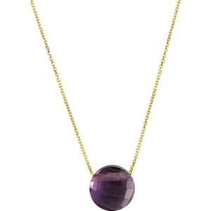 Celesta - Halskette 375/- Gold Amethyst blau Charms & Kettenanhänger 1 ct Weiss Damen (152.15 € / 1 ct)