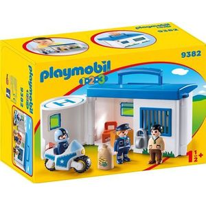 Playmobil 1.2.3 9382 Verplaatsbaar politiebureau