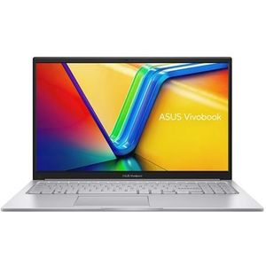 ASUS VivoBook 15 X1504ZA-BQ524W - Scharnier 180 graden - Intel Core i7 - 1255U / tot 4.7 GHz - Win 11 Home - Intel Iris Xe Graphics - 8 GB RAM - 512 GB SSD NVMe - 15.6"" 1920 x 1080 (Full HD) - Wi-Fi 5 - koel zilver