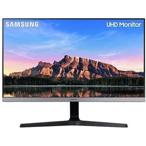 Samsung U28R552UQR - LED-monitor - 28"" - 3840 x 2160 4K @ 60 Hz - IPS - 300 cd/m² - 1000:1 - 4 ms - 2xHDMI, DisplayPort - donkergrijs/blauw