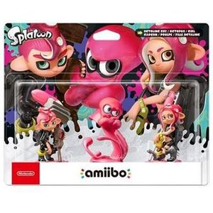 Pack Trois Figurines Amiibo Splatoon Garçon, Poulpe et Fille Octaline